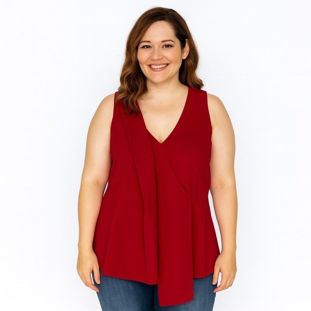 ETCETERA Red Sleeveless Top Size 0